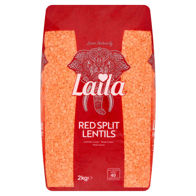 Laila Red Split Lentils 2 kg