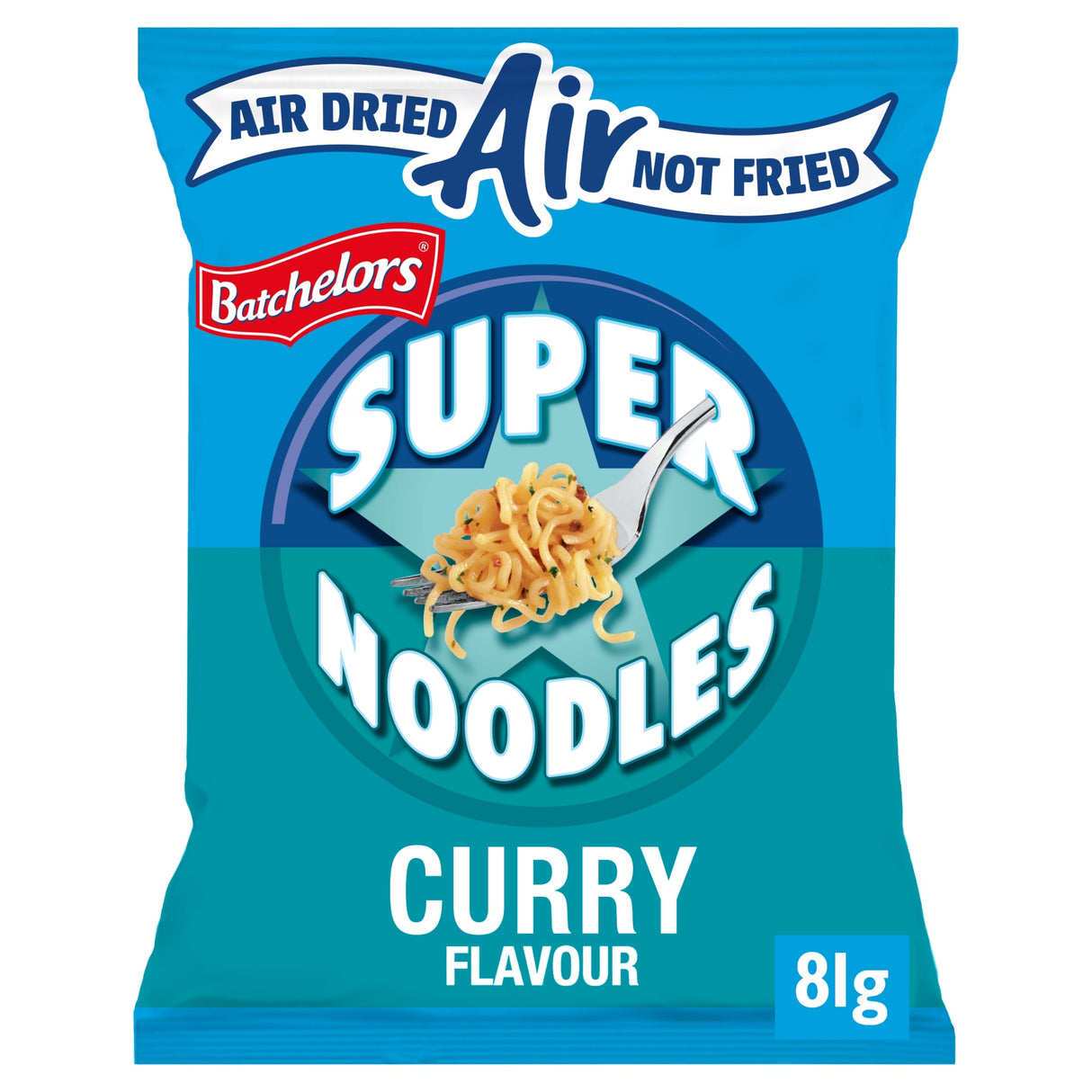 Batchelors Super Noodles Air Dried Low Fat Curry Instant Noodles 81 g