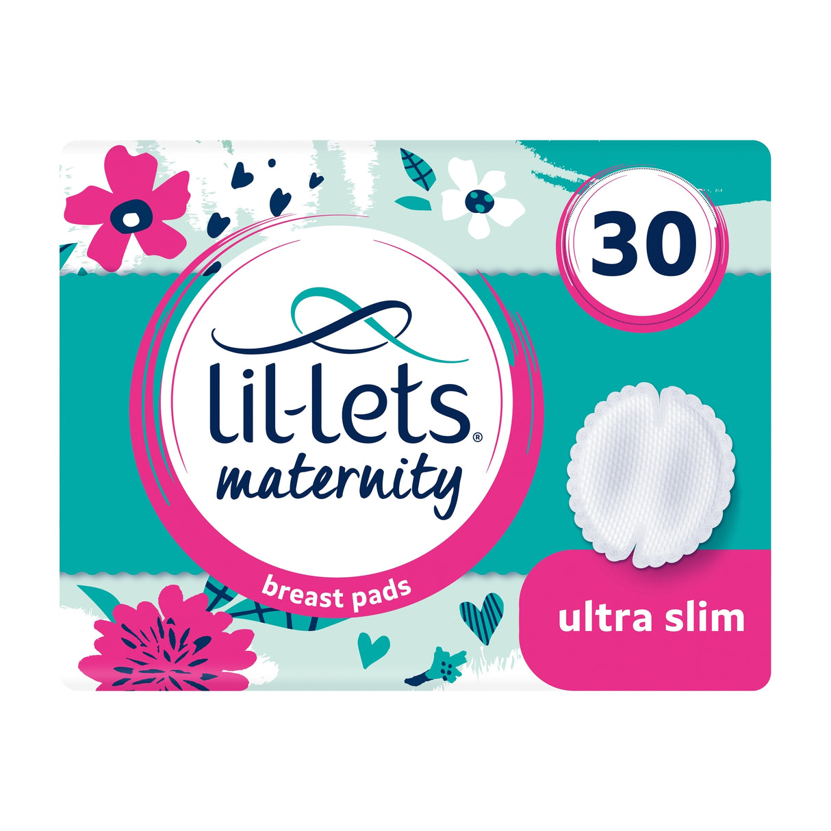 Lil Lets Maternity Breast Pads 30 Pack