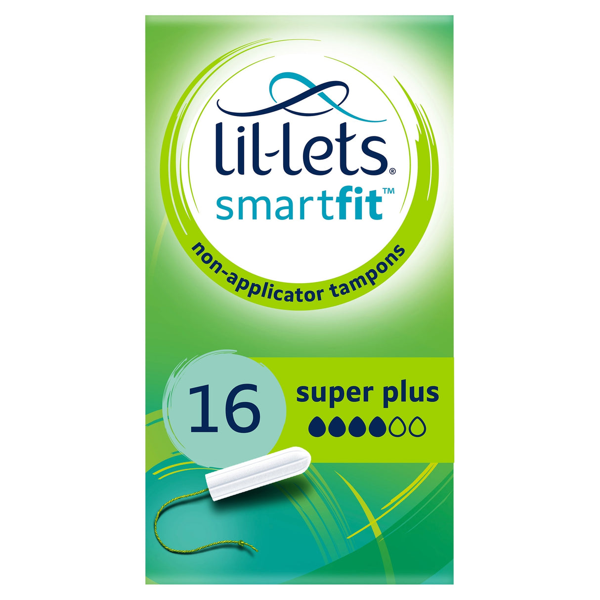 Lil Lets Non Applicator Super Plus Tampons 16 Pack