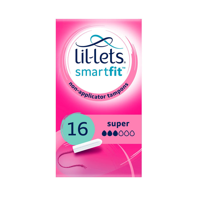 Lil Lets Non Applicator Super Tampons 16 Pack
