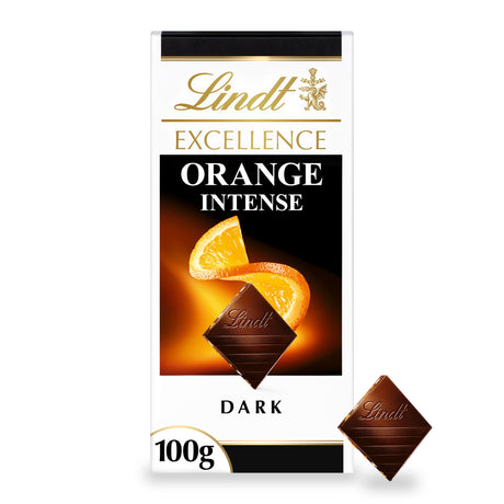 Lindt Excellence Dark Chocolate Bar Orange Intense 100 g