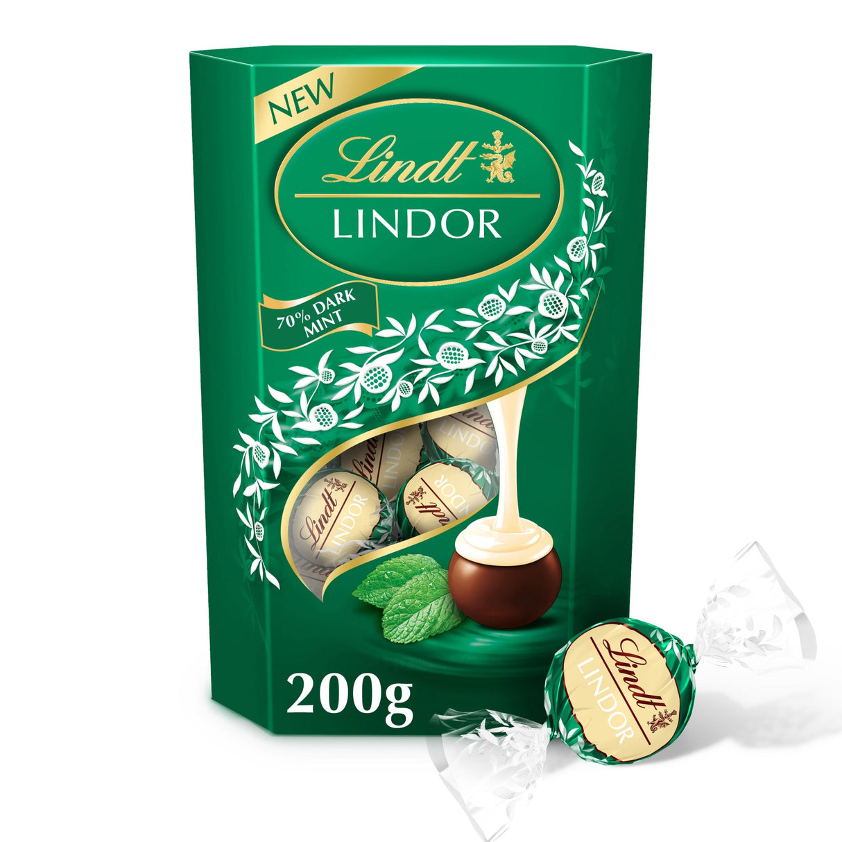 Lindt Lindor Dark Mint Chocolate Truffles 200 g