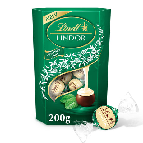 Lindt Lindor Dark Mint Chocolate Truffles 200 g