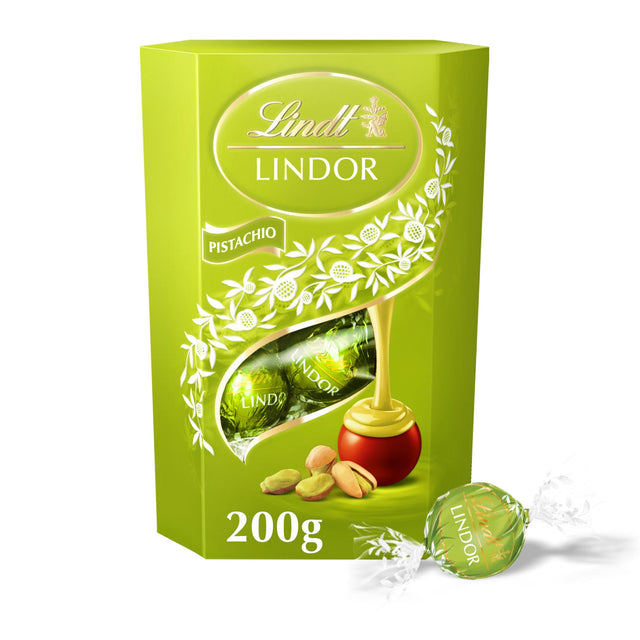 Lindt Lindor Pistachio Chocolate Truffles Uk 200 g