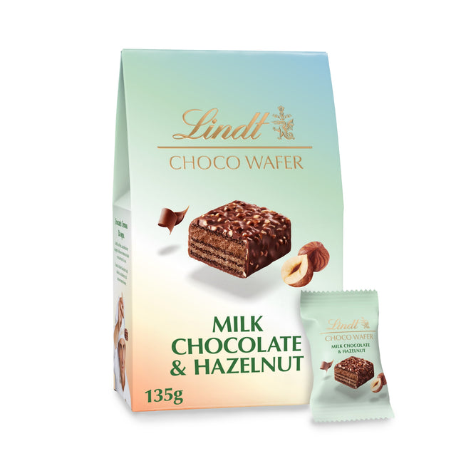 Lindt Milk Chocolate & Hazelnut Choco Wafers 135 g