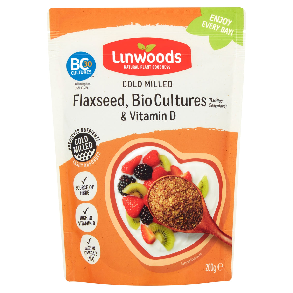 Linwoods Flaxseeds Biological Cultures & Vitamin D 200 g