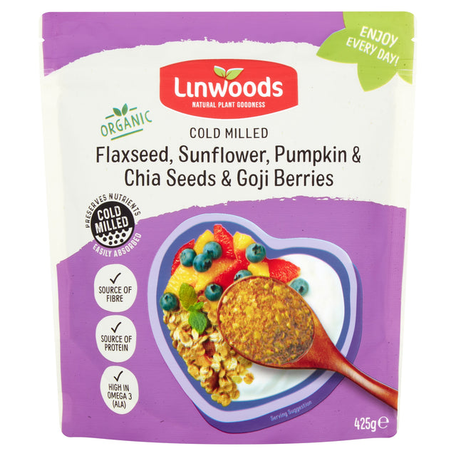 Linwoods Organic Flax Sunflower Seeds Berries 425 g