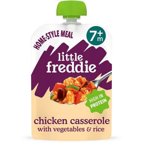 Little Freddie Organic Chicken Casserole With Vegetables & Rice 7 Months+ 130 g