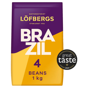 Lofbergs Brazil Single Origin Whole Coffee Beans 1 kg