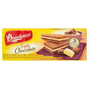 Bauducco Wafers With Triple Chocolate Filling 140 g