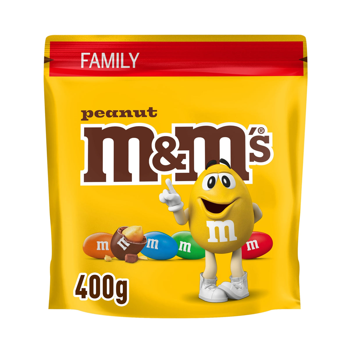M & M's Peanut Milk Chocolate Family Pouch 400 g