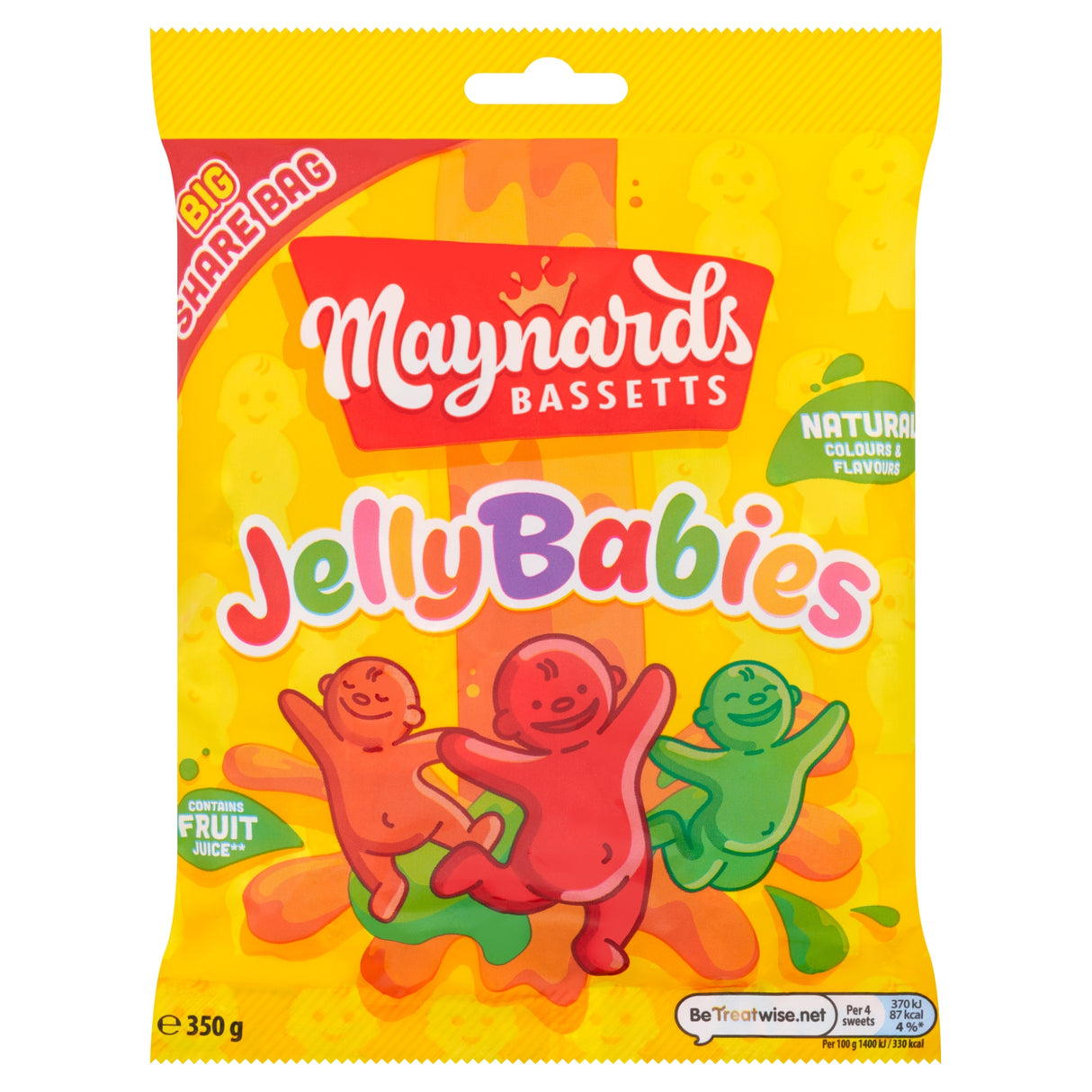 Maynards Bassetts Jelly Babies Sweets Sharing Bag 350 g