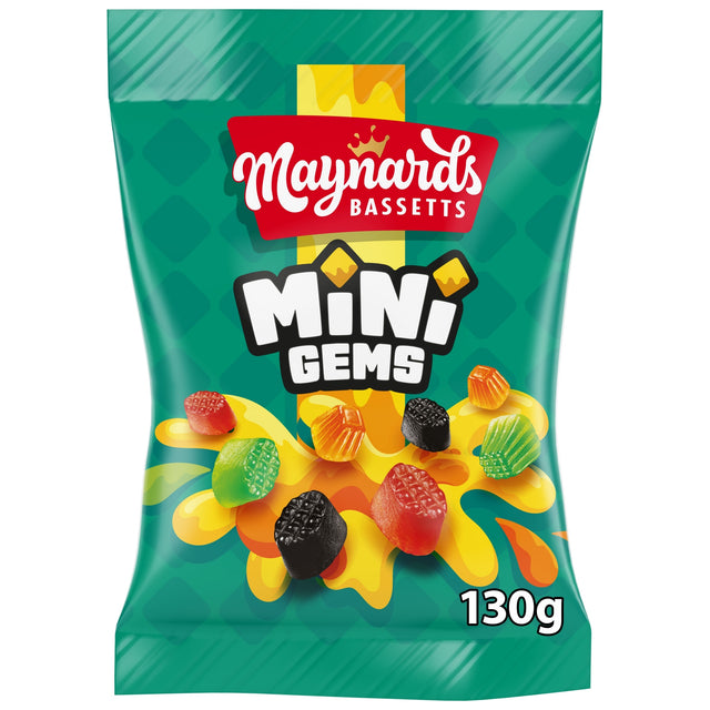 Maynards Bassetts Mini Gems Sweets Bag 130 g