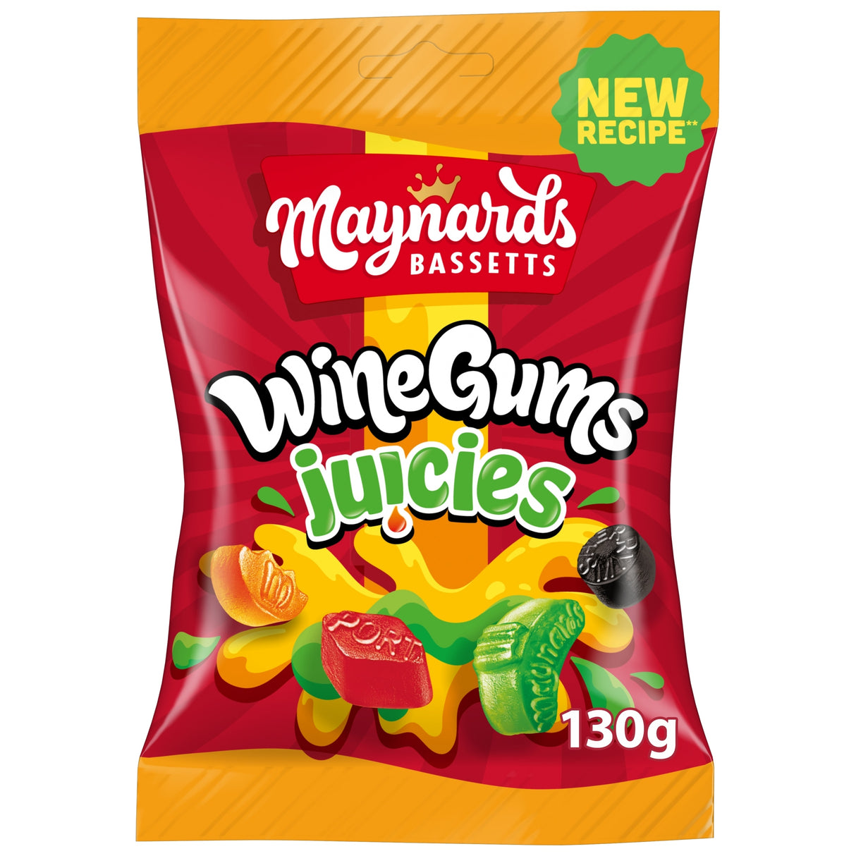 Maynards Bassetts Wine Gums Juicies Sweets Bag 130 g
