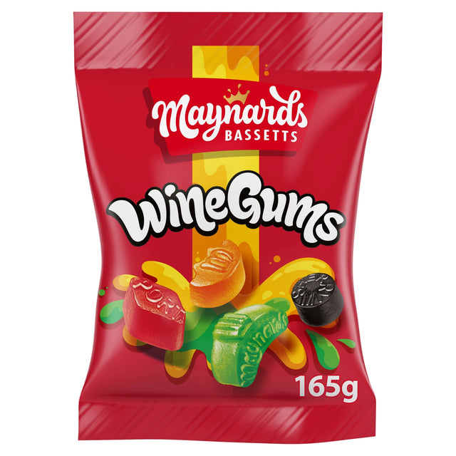 Maynards Bassetts Wine Gums Sweets Bag 165 g