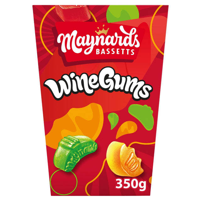 Maynards Bassetts Wine Gums Sweets Carton 350 g