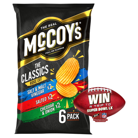 McCoy's Classic Variety Multi-Pack Crisps 6 x 25 g