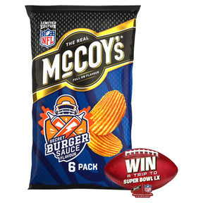 McCoy's Secret Burger Sauce Multi-Pack Crisps 6 x 25 g