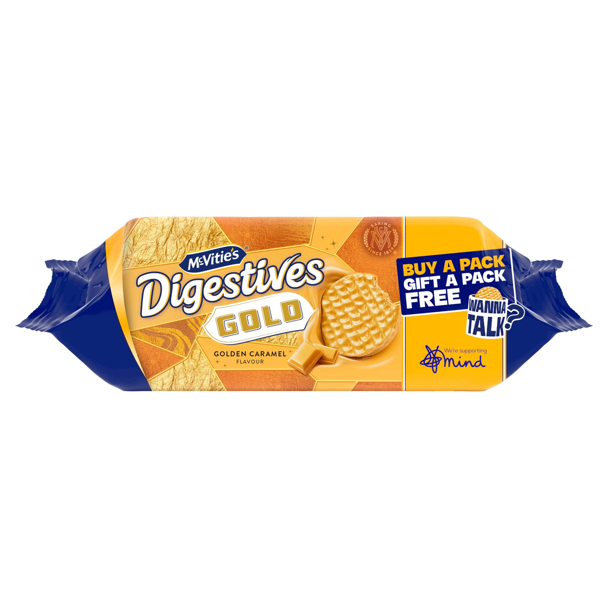 McVitie's Digestives Gold Golden Caramel Flavour Biscuits 232 g