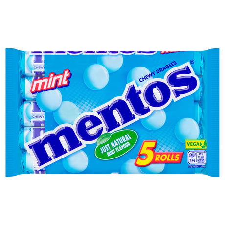 Mentos Mint Chewy Sweets 5 x 38 g