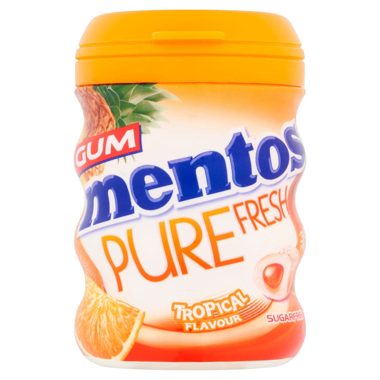 Mentos Pure Fresh Tropical Gum 35 Pieces 70 g