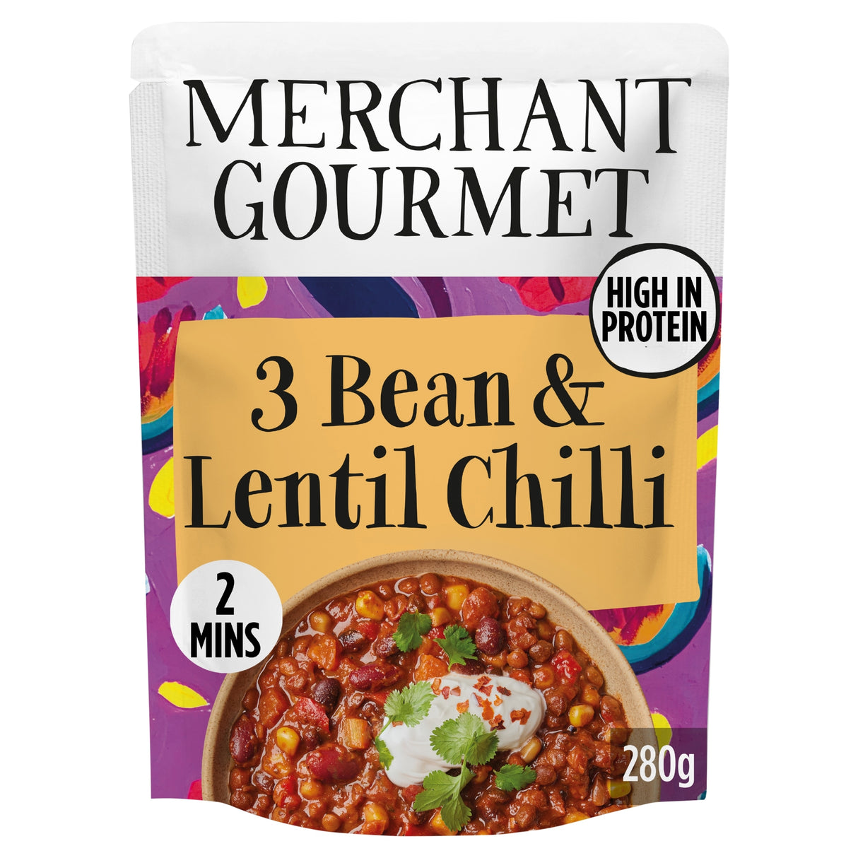 Merchant Gourmet 3-Bean & Lentil Chilli 280 g