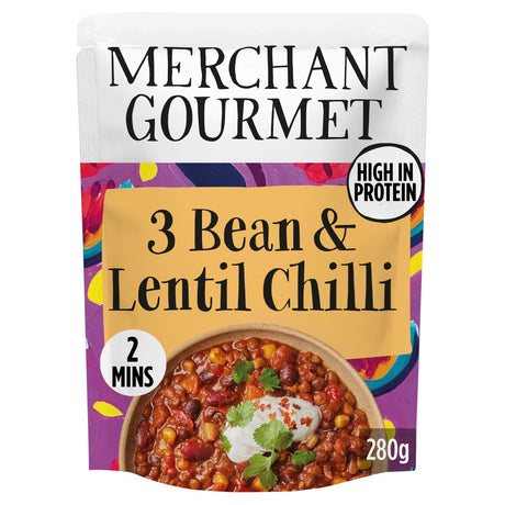 Merchant Gourmet 3-Bean & Lentil Chilli 280 g