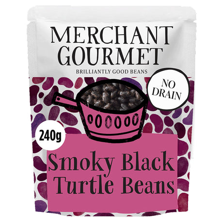 Merchant Gourmet Smoky Black Turtle Beans 240 g