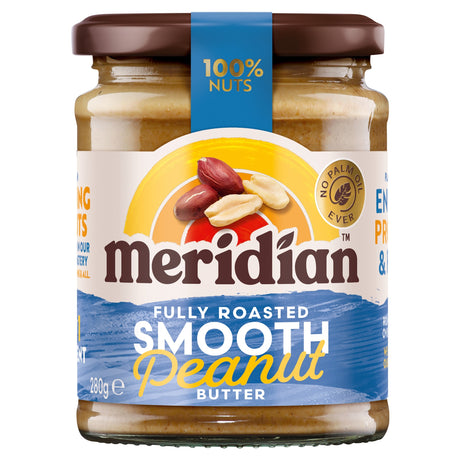 Meridian Smooth Peanut Butter 100% Nuts 280 g