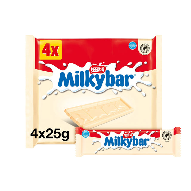 Milkybar White Medium Multi-Pack 4 x 25 g