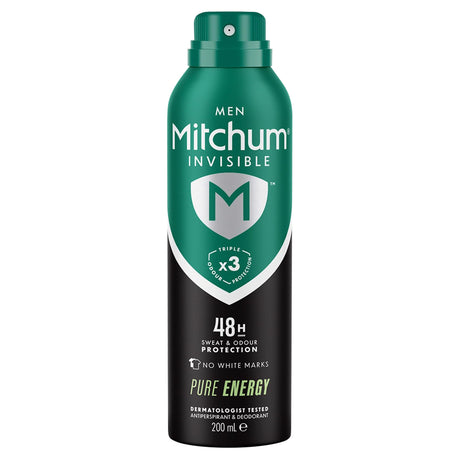 Mitchum Mens Pure Energy Anti-Perspirant Deodorant 200 ml