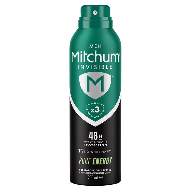 Mitchum Mens Pure Energy Anti-Perspirant Deodorant 200 ml