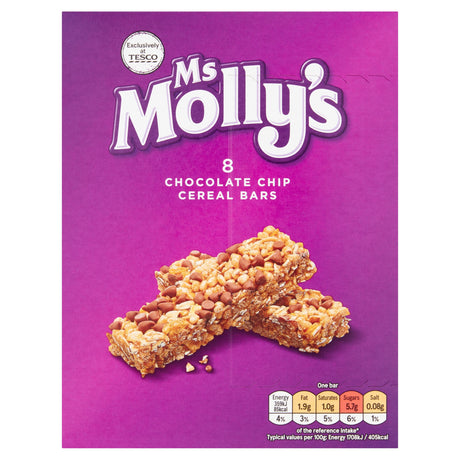 Ms Molly's Chocolate Chip Cereal Bars 8 Pack 168 g