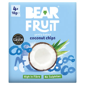 Bear Fruit Dried Coconut Chips 4 x 18 g