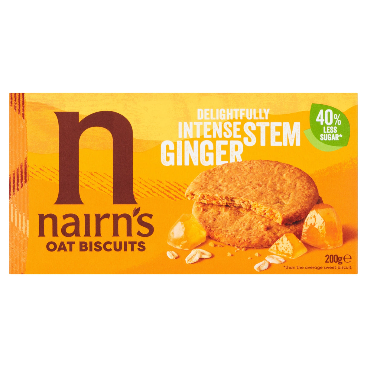Nairn's Stem Ginger Oat Biscuit 200 g L