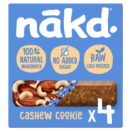 Nakd Fruit & Nut Bars Cashew Cookie 4 Pack 140 g