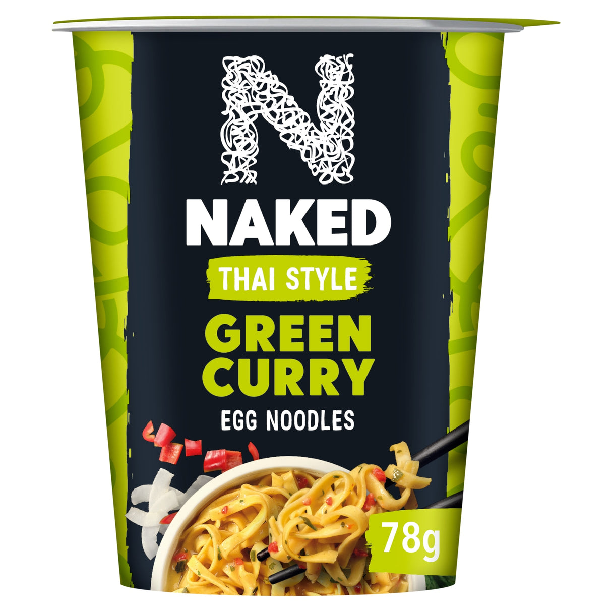 Naked Thai Style Green Curry Egg Noodles 78 g