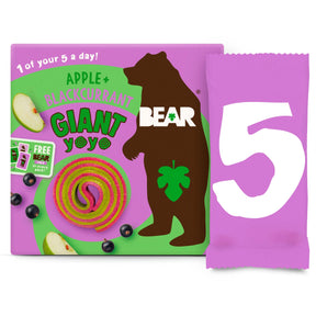 Bear Giant Yoyo Apple & Blackcurrant 5 x 20 g