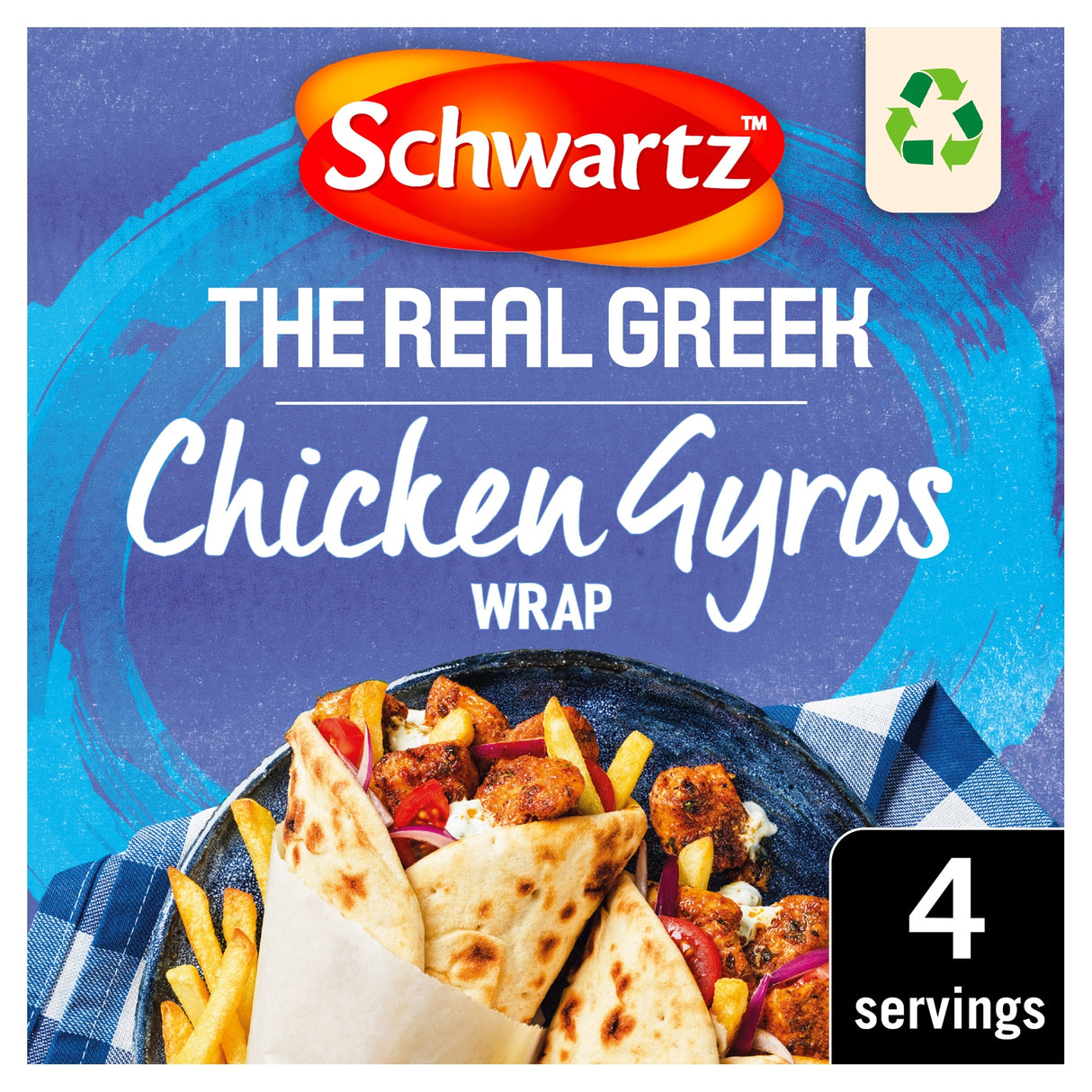 Schwartz The Real Greek Chicken Gyros Wrap Recipe Mix 20 g