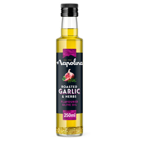 Napolina Roasted Garlic & Herbs Flavoured Olive Oil 250 ml