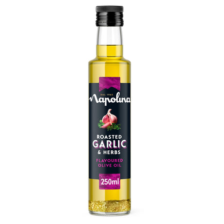 Napolina Roasted Garlic & Herbs Flavoured Olive Oil 250 ml