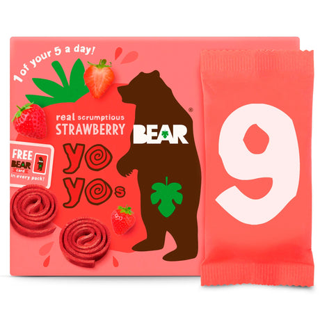 Bear Strawberry Yoyos 9 x 20 g