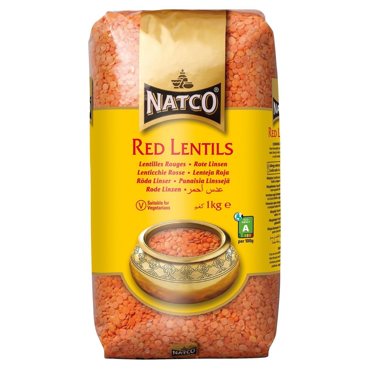 Natco Red Lentils 1 kg