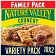Nature Valley Crunchy Cereal Bars Family Pack Variety 10 x 42 g