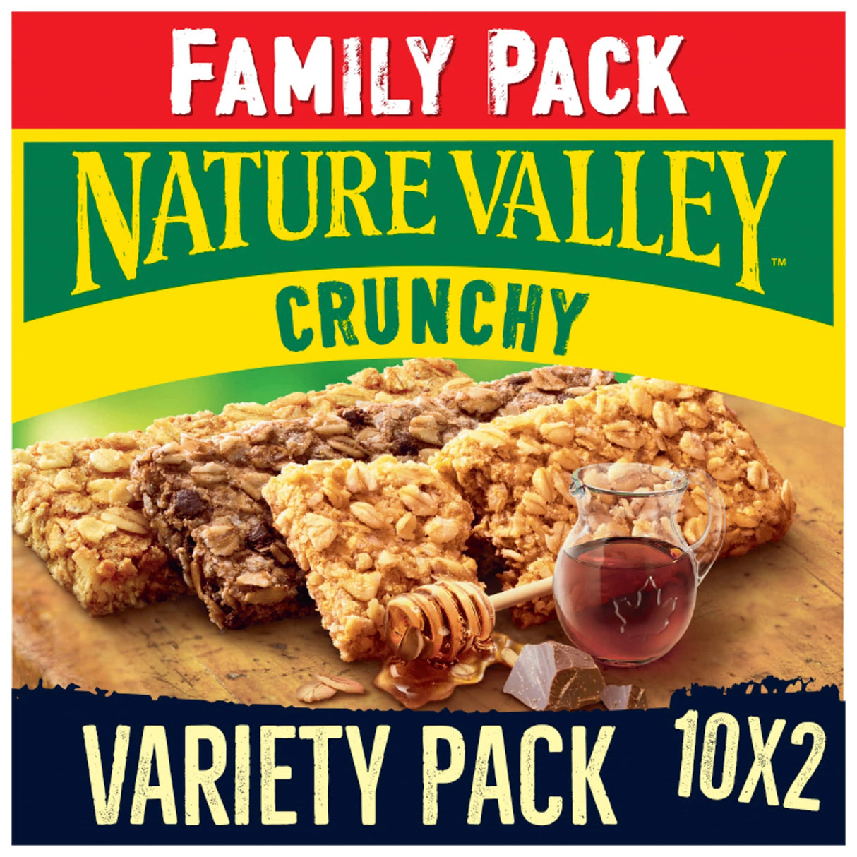 Nature Valley Crunchy Cereal Bars Family Pack Variety 10 x 42 g