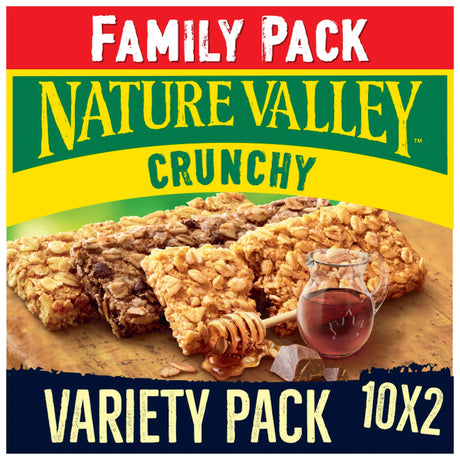 Nature Valley Crunchy Cereal Bars Family Pack Variety 10 x 42 g
