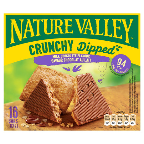 Nature Valley Crunchy Dipped With Chocolate Coating 8 x 20 g