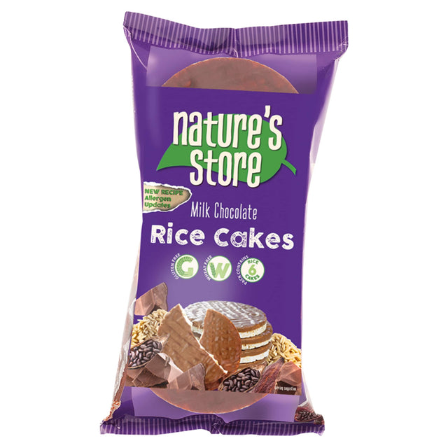 Nature's Store Free From Milk Chocolate Rice Cakes 100 g