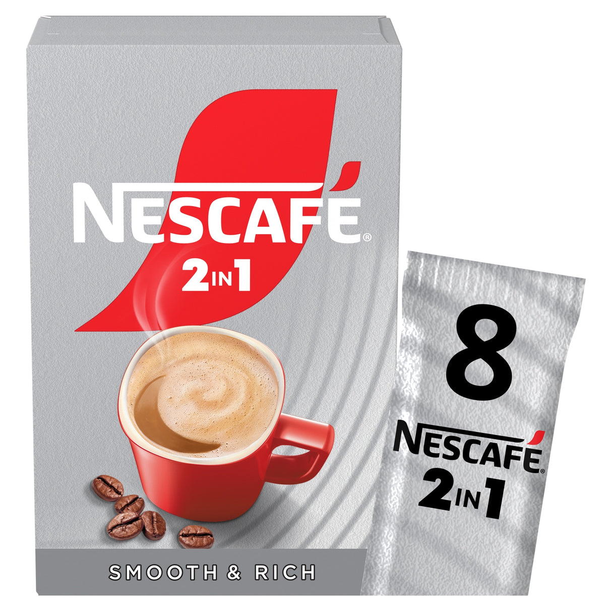 Nescafe 2 in 1 Coffee Sachets 8 x 9 g 72 g
